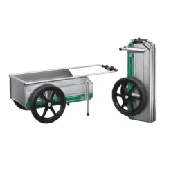 Tipke Manufacturing Company Foldit 2200 Do It All Portable Rust Resisting Aluminum Folding Utility Cart, 330 Lb Capacity, Green Stripe (2 Pack) -Garden Furniture Store GUEST 61cacd05 8160 438b ba31 5c68bf5665f6