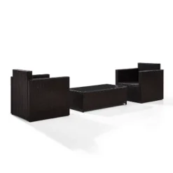 Palm Harbor 3pc All-Weather Wicker Patio Seating Set - Gray Cushions - Crosley 13 Palm Harbor 3pc All-Weather Wicker Patio Seating Set - Gray Cushions - Crosley -Garden Furniture Store GUEST 62fbb527 1dd6 480a 81f9 8c5da3133ed3