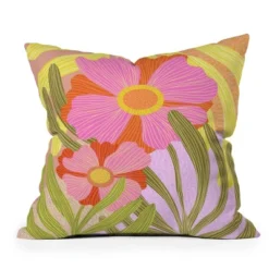 Sewzinski Modern Botanicals III Outdoor Throw Pillow Orange - Deny Designs -Garden Furniture Store GUEST 63a741d6 15a9 460a ab92 f5826677bc20