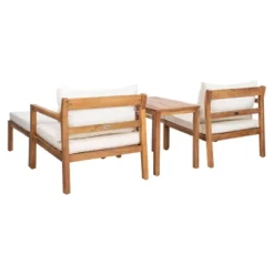 Pratia 5pc Outdoor Set - Natural/Beige - Safavieh -Garden Furniture Store GUEST 66ec1e79 6b95 484a ab56 9dc31a979544