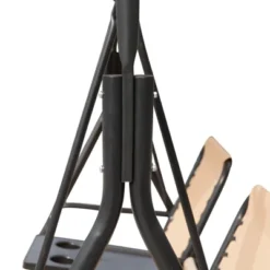 Outsunny 2 Person Covered Porch Swing With Pivot Storage Table, Cup Holder, & Adjustable Overhead Canopy -Garden Furniture Store GUEST 67862a10 468a 4287 835a 9f13278c4371