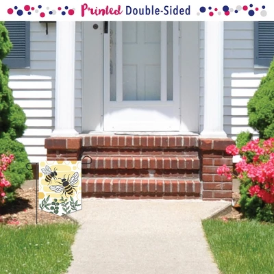 Big Dot Of Happiness Little Bumblebee - Outdoor Home Decorations - Double-Sided Bee Baby Shower Or Birthday Party Garden Flag - 12 X 15.25 Inches 1 Big Dot Of Happiness Little Bumblebee - Outdoor Home Decorations - Double-Sided Bee Baby Shower Or Birthday Party Garden Flag - 12 X 15.25 Inches