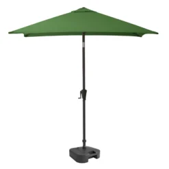 9' Square Titling Market Patio Umbrella With Base - CorLiving -Garden Furniture Store GUEST 67a362b8 fb7f 48ad afef 92e72dd77287