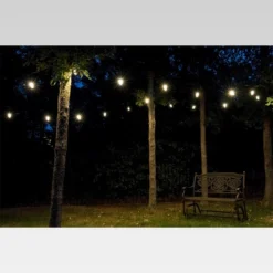 24ct Classic Café Outdoor String Lights Integrated LED Bulb - Black Wire - Enbrighten -Garden Furniture Store GUEST 67c110ac 601f 440d ba02 f459b9b0b55a