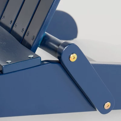 Malibu 2pk Acacia Wood Adirondack Chairs - Blue/Gray - Christopher Knight Home 4 Malibu 2pk Acacia Wood Adirondack Chairs - Blue/Gray - Christopher Knight Home - Image 4