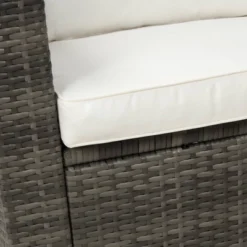 4pc Wicker Patio Conversation Set With Cushions - Gray/Beige - GODEER 26 4pc Wicker Patio Conversation Set With Cushions - Gray/Beige - GODEER -Garden Furniture Store GUEST 684978b9 68b6 4a3b bbf7 4a3b10dd027c