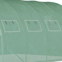 Outsunny Walk-in Tunnel Greenhouse With 2 Zippered Mesh Doors Upgraded Hot House, Green, 13' X 10' X 6.5' -Garden Furniture Store GUEST 687607de bbcb 4018 9386 c9a5c28c9993
