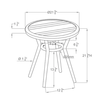 3pc Arna Patio Chair Set With Side Table - MiBasics 9 3pc Arna Patio Chair Set With Side Table - MiBasics - Image 9