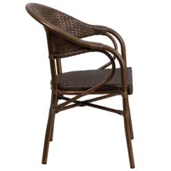 Merrick Lane Wicker Rattan Patio Chair With Curved Back And Aluminum Bamboo Frame 20 Merrick Lane Wicker Rattan Patio Chair With Curved Back And Aluminum Bamboo Frame -Garden Furniture Store GUEST 69bbc4ef 6a3a 4dff a600 56dd3d4d147e