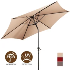 Costway 9FT Patio Umbrella Patio Market Steel Tilt W/ Crank Outdoor Yard Garden, White 14 Costway 9FT Patio Umbrella Patio Market Steel Tilt W/ Crank Outdoor Yard Garden, White -Garden Furniture Store GUEST 6a344a02 1e20 45ba a9c8 2cf31c621332