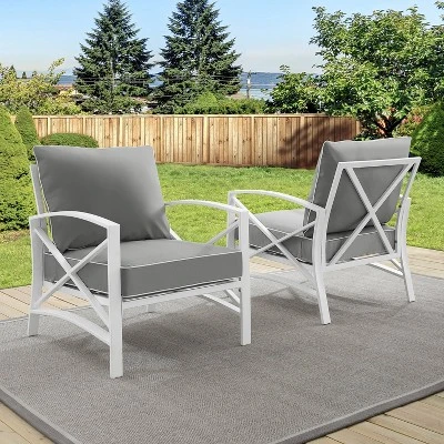 Crosley 2pc Kaplan Outdoor Patio Chair Set 1 Crosley 2pc Kaplan Outdoor Patio Chair Set