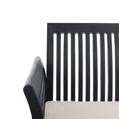 Carson 4pc Outdoor Set - Black/White - Safavieh 3 Carson 4pc Outdoor Set - Black/White - Safavieh - Image 3