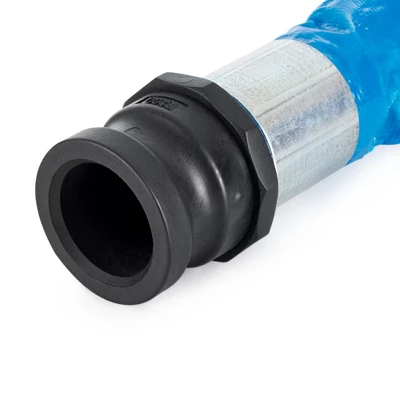 Apache 98138045 2" Diameter 50' Long Reinforced PVC Lay-Flat Discharge Pool Fuel Sump-Pump Hose With Aluminum Short-Shank Connections, Blue (2 Pack) 4 Apache 98138045 2" Diameter 50' Long Reinforced PVC Lay-Flat Discharge Pool Fuel Sump-Pump Hose With Aluminum Short-Shank Connections, Blue (2 Pack) - Image 4