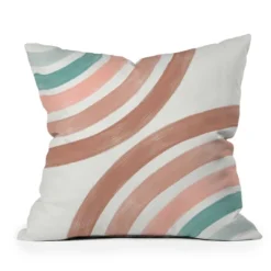 Emanuela Carratoni Double Retro Rainbows Outdoor Throw Pillow Orange - Deny Designs -Garden Furniture Store GUEST 6d4556b3 2440 404b 86f3 14702f251a86