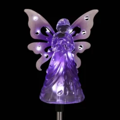 33.85" Acrylic Solar Angel Stake Purple - Exhart -Garden Furniture Store GUEST 6d4d4347 00c0 4388 b698 3878d1e51f53