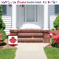 Big Dot Of Happiness Canada Day - Outdoor Home Decorations - Double-Sided Canadian Party Garden Flag - 12 X 15.25 Inches