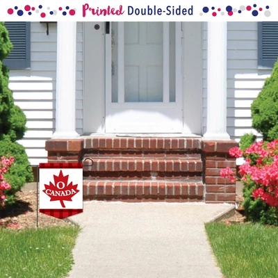 Big Dot Of Happiness Canada Day - Outdoor Home Decorations - Double-Sided Canadian Party Garden Flag - 12 X 15.25 Inches 1 Big Dot Of Happiness Canada Day - Outdoor Home Decorations - Double-Sided Canadian Party Garden Flag - 12 X 15.25 Inches