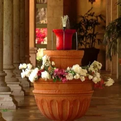 11" Indoor/Outdoor Polyresin 4-in-1 Fountain Tower With Planter - Bernini -Garden Furniture Store GUEST 6f43d580 dfd8 4dec b93b 091e9e20d99a