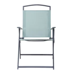 5pc Outdoor Steel Dining Set With Folding Chairs & Square Glass Table Top Green - Crestlive Products -Garden Furniture Store GUEST 7172e19a cad5 47e6 b9bc 1030656e9007