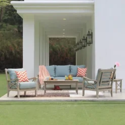 Abbington Teak Patio Sofa With Cushion - Cambridge Casual -Garden Furniture Store GUEST 71908c80 b4c3 4542 9fb3 32014eb16d90