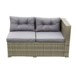4pc Wicker Patio Seating Set With Cushions - Gray - GODEER -Garden Furniture Store GUEST 71cd01b0 3fa2 4a89 aac7 13e22849adc3