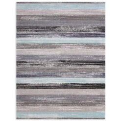 7'9" X 10'2" New York Patio Sofia Estelle Indoor/Outdoor Rug Gray/Blue - Nicole Miller