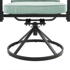 3pc Kaplan Outdoor Steel Bistro Set Mist/Bronze - Crosley -Garden Furniture Store GUEST 7246c4ad 320f 4d6a a836 620581c57b8a