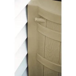 Good Ideas Rain Wizard 50 Gallon Plastic Outdoor Home Rain Barrel Water Storage Collector With Brass Spigot And Flat Back Design, Khaki -Garden Furniture Store GUEST 7288db64 545d 42c1 9279 5686e5c005f8