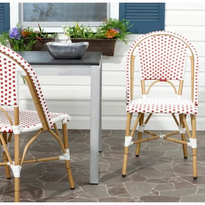 Salcha Indoor Outdoor French Bistro Side Chair (Set Of 2) - Safavieh 1 Salcha Indoor Outdoor French Bistro Side Chair (Set Of 2) - Safavieh