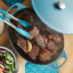 Rachael Ray Premium RUST-RESISTANT Cast Iron Dutch Oven 6.5qt Agave Blue -Garden Furniture Store GUEST 747ace97 7692 4679 b4e2 2717429508ec