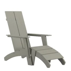 Emma And Oliver Indoor/Outdoor Modern 2-Slat Adirondack Style Chair And Footrest 24 Emma And Oliver Indoor/Outdoor Modern 2-Slat Adirondack Style Chair And Footrest -Garden Furniture Store GUEST 749c313f c2d9 4bda a02f d03216a6a17a