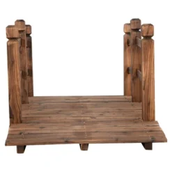 Costway 5' Wooden Bridge Stained Finish Decorative Solid Wood Garden Pond Arch Walkway 15 Costway 5' Wooden Bridge Stained Finish Decorative Solid Wood Garden Pond Arch Walkway -Garden Furniture Store GUEST 754dd40f 61e8 4b6f 9df5 f3bc1f48c26f