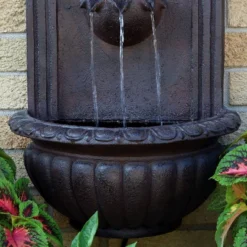 Sunnydaze Decor Sunnydaze 27"H Electric Polystone Florence Outdoor Wall-Mount Water Fountain -Garden Furniture Store GUEST 7555dcf0 2983 42a0 b01e 8782c6930652