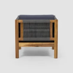 Laurel 2pk Acacia Wood Club Chair Teak/Gray - Christopher Knight Home -Garden Furniture Store GUEST 7628c9e4 adf3 4357 9bd2 deb1f1e6fcde