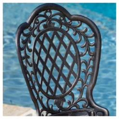 Cole 3pc Cast Aluminum Patio Bistro Set - Bronze - Christopher Knight Home 5 Cole 3pc Cast Aluminum Patio Bistro Set - Bronze - Christopher Knight Home -Garden Furniture Store GUEST 7660990d 659e 4373 9537 ac1cee29f257