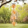 Woodstock Wind Chimes For Outside, Outdoor Decor, Garden And Patio Decor, Capiz Waterfall Wind Chime, 40'' Summer Marigold Wind Chimes (CWSM)
