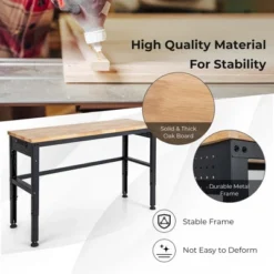 Costway 53" Adjustable Height Workbench 1760lbs Capacity Workstation W/ Power Outlets -Garden Furniture Store GUEST 78bc531a d6d0 4dc9 836c 63210c3f56d5