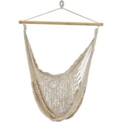 Sunnydaze Decor Sunnydaze Lightweight Cotton/Nylon Rope Outdoor Mayan Hammock Chair -Garden Furniture Store GUEST 79336b26 57aa 40c2 878c 8ce645e2be37