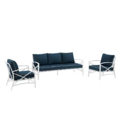 Kaplan 3pc Outdoor Sofa Set With Sofa & 2 Arm Chairs - Navy - Crosley 11 Kaplan 3pc Outdoor Sofa Set With Sofa & 2 Arm Chairs - Navy - Crosley -Garden Furniture Store GUEST 7941a985 496a 4501 8980 374b6f67707b