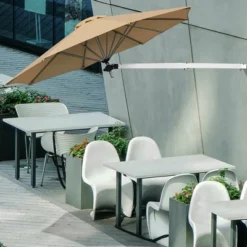 Costway 8ft Wall-Mounted Umbrella Telescopic Folding Tilt Sun Shade TanTurquoise 16 Costway 8ft Wall-Mounted Umbrella Telescopic Folding Tilt Sun Shade TanTurquoise -Garden Furniture Store GUEST 79ea6c36 ae14 4c87 869d 620315b0757e