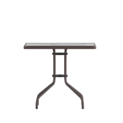 Flash Furniture Barker 31.5'' Square Tempered Glass Metal Table -Garden Furniture Store GUEST 7a2c7ad6 22f9 4e5f 8c44 2e9929d8b4eb