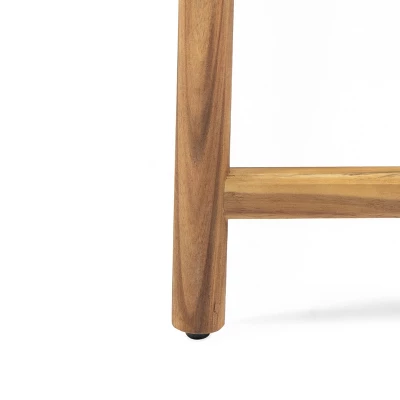 Cambria Outdoor 3 Seater Wicker Bench - Teak/Brown - Christopher Knight Home 5 Cambria Outdoor 3 Seater Wicker Bench - Teak/Brown - Christopher Knight Home - Image 5