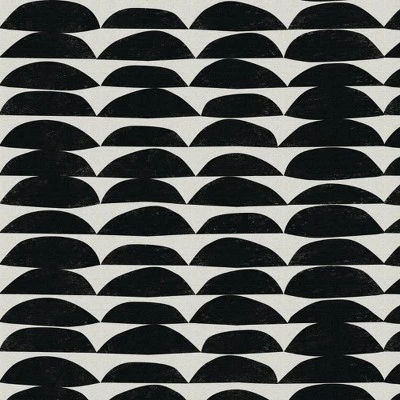 18" X 18" Outdoor Seat Cushion Halfmoon Black/White - Skyline Furniture 3 18" X 18" Outdoor Seat Cushion Halfmoon Black/White - Skyline Furniture - Image 3