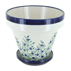 Blue Rose Polish Pottery 891-893 Zaklady Medium Flower Pot -Garden Furniture Store GUEST 7b14c7b0 477a 4351 b941 9f693c54f6f9