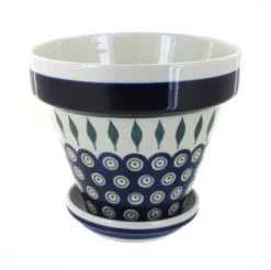 Blue Rose Polish Pottery 891-893 Zaklady Medium Flower Pot -Garden Furniture Store GUEST 7b8b8349 67a2 4406 8748 ea7a2666841f