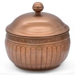 La Jolla Copper Finish Hose Pot With Lid - Good Directions -Garden Furniture Store GUEST 7cbdcfcb f8f8 494f 992d a9da299f8ead