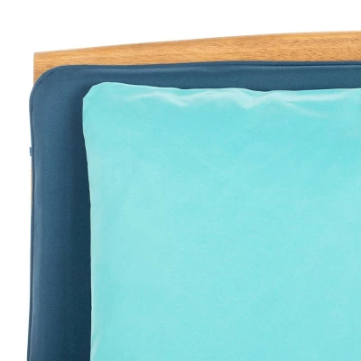 Rocklin 4pc Outdoor Set - Natural Look/Navy - Safavieh 4 Rocklin 4pc Outdoor Set - Natural Look/Navy - Safavieh - Image 4