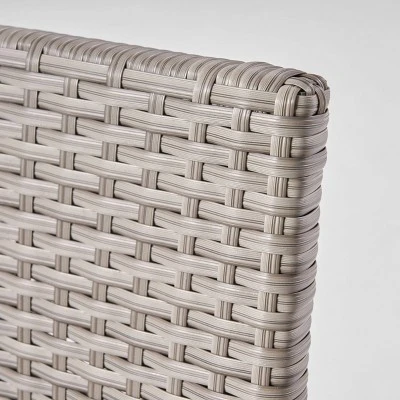 Glasgow 2Pk Wicker Dining Chairs - Gray - Christopher Knight Home 3 Glasgow 2Pk Wicker Dining Chairs - Gray - Christopher Knight Home - Image 3