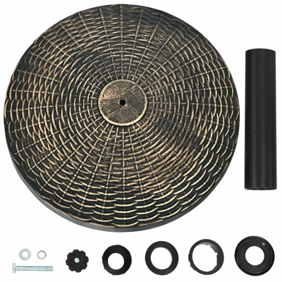 Tangkula 18" Patio Resin Umbrella Base, 24 LBS Outdoor Heavy Duty Round Umbrella Base 6 Tangkula 18" Patio Resin Umbrella Base, 24 LBS Outdoor Heavy Duty Round Umbrella Base - Image 6