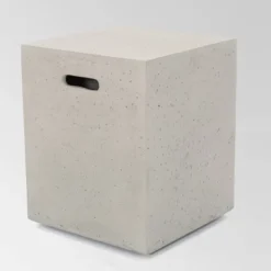 Oana 10pc Acacia Wood U-Shaped Sectional Sofa With Fire Pit Set - Teak/Beige - Christopher Knight Home -Garden Furniture Store GUEST 8075f616 3f3c 4f31 8962 226b47519173